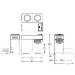BUNN® BUNN 13300.0003: Pourover Coffee Brewer W/ 3 Lower Warmers SST -Miscela Drink Store 13300.9997 vp17a 3 fig4 sht2 i 3