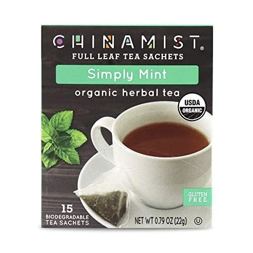 China Mist - Simply Mint Herbal Full Leaf Tea Sachet, 15 Count Box 5 China Mist - Simply Mint Herbal Full Leaf Tea Sachet, 15 Count Box - Image 3