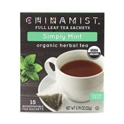 China Mist - Simply Mint Herbal Full Leaf Tea Sachet, 4 Boxes 15 Count Each -Miscela Drink Store 418qejcaccl 2 1