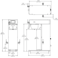 BUNN® Bunn 54000.0100 ITCB DV HV Infusion Series Tea & Coffee Brewer Dual-Volt High Volume, Platinum Edition -Miscela Drink Store 54000.0100 itcb dv hv pe 31