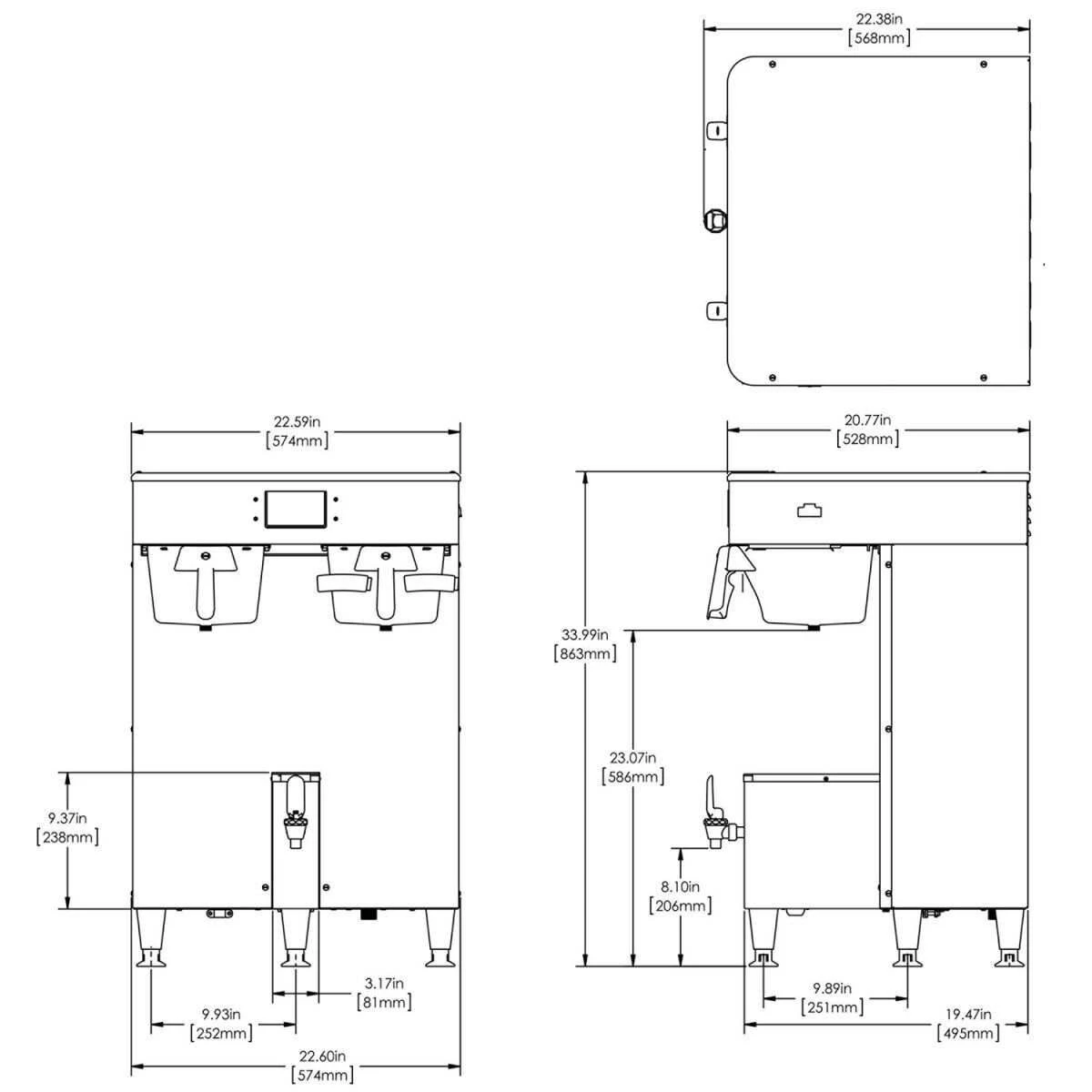 BUNN® Bunn 54200.0101 ICB Twin TF ThermoFresh® 1.5 Gallon Platinum Edition™ Stainless, 120/240V 4 BUNN® Bunn 54200.0101 ICB Twin TF ThermoFresh® 1.5 Gallon Platinum Edition™ Stainless, 120/240V - Image 2