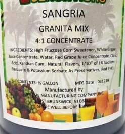 Tropical Sensations - Red Sangria Frozen Granita Mix, 1 Bottle 64 Oz 8 Tropical Sensations - Red Sangria Frozen Granita Mix, 1 Bottle 64 Oz -Miscela Drink Store 71fcupgm9dl. sx679 1