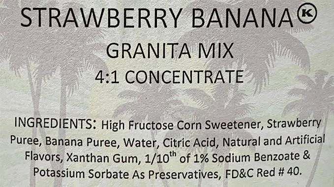 Tropical Sensations - Strawberry Banana Granita Mix, One Bottle 64 Oz 5 Tropical Sensations - Strawberry Banana Granita Mix, One Bottle 64 Oz - Image 3