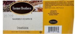 Farmer Brothers Barbecue Spice, 7 Lbs - Original Cain's Blend! -Miscela Drink Store 7846504 ingredients