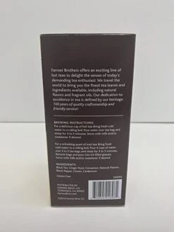 Farmer Brothers Premium: Chai Spice Hot Tea, 6/25 Ct Tea Boxes -Miscela Drink Store 81cikjmfhsl. sy679 1