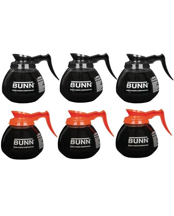 BUNN® BUNN 42401.0106 : Coffee Decanter Case Of 6 Glass Pots (3 Regular, 3 Decaf) 3 BUNN® BUNN 42401.0106 : Coffee Decanter Case Of 6 Glass Pots (3 Regular, 3 Decaf)
