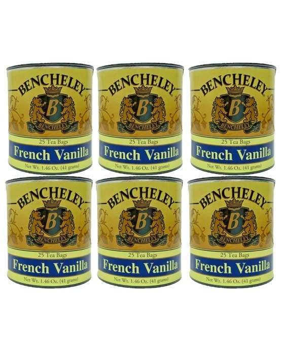 Bencheley Tea Bags, 6/25 Ct French Vanilla Tea 3 Bencheley Tea Bags, 6/25 Ct French Vanilla Tea