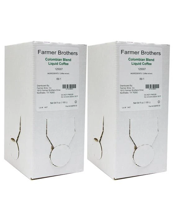 Farmer Brothers Colombian Blend Liquid Coffee, 2 Boxes (64 Oz Ea.) 3 Farmer Brothers Colombian Blend Liquid Coffee, 2 Boxes (64 Oz Ea.)