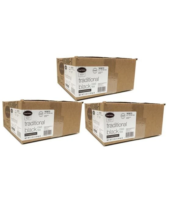 Farmer Brothers Black Iced Tea For Sweetening, 3 Boxes - 48/1 Oz 3 Farmer Brothers Black Iced Tea For Sweetening, 3 Boxes - 48/1 Oz