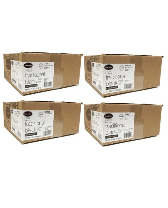 Farmer Brothers Black Iced Tea For Sweetening, 4 Boxes - 48/1 Oz 3 Farmer Brothers Black Iced Tea For Sweetening, 4 Boxes - 48/1 Oz