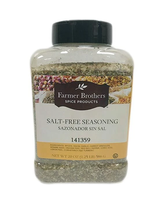 Farmer Brothers Salt-Free Seasoning (1 Bottle/1.25 Lb) 3 Farmer Brothers Salt-Free Seasoning (1 Bottle/1.25 Lb)