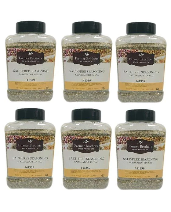 Farmer Brothers Salt-Free Seasoning (6 Bottles/1.25 Lb Ea.) 3 Farmer Brothers Salt-Free Seasoning (6 Bottles/1.25 Lb Ea.)