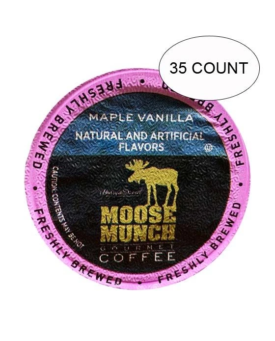 Moose Munch Coffee By Harry & David, Maple Vanilla, 35 Single Serve Cups 3 Moose Munch Coffee By Harry & David, Maple Vanilla, 35 Single Serve Cups