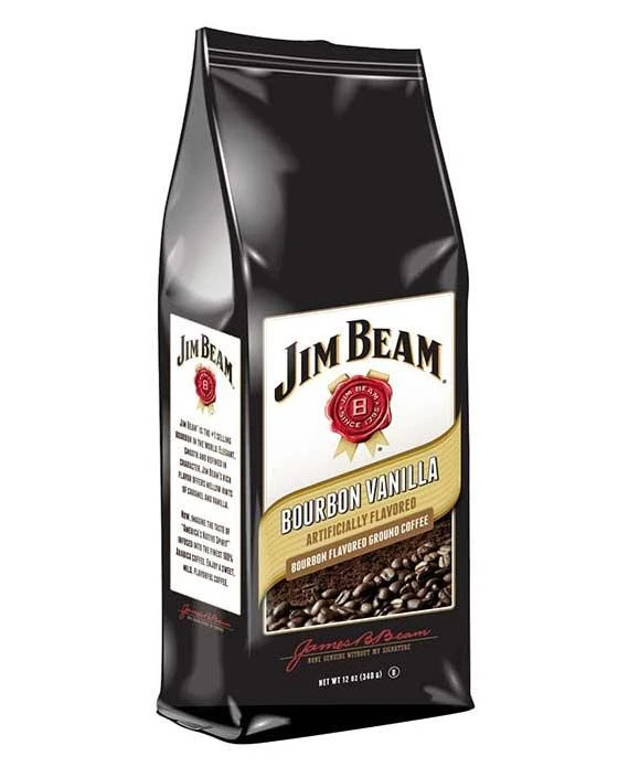 Jim Beam Bourbon Vanilla Bourbon Flavored Ground Coffee, 1 Bag (12 Oz) 3 Jim Beam Bourbon Vanilla Bourbon Flavored Ground Coffee, 1 Bag (12 Oz)