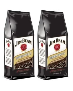Jim Beam Bourbon Vanilla Bourbon Flavored Ground Coffee, 2 Bags (12 Oz Ea.)