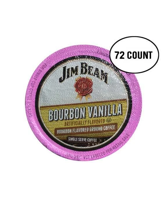 Jim Beam Bourbon Vanilla K-cup Single Serve Coffee, 72 Count 3 Jim Beam Bourbon Vanilla K-cup Single Serve Coffee, 72 Count