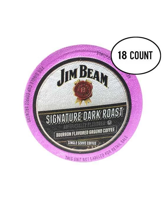 Jim Beam Dark Roast Bourbon Flavored Single Serve Cups, 18 Cups 3 Jim Beam Dark Roast Bourbon Flavored Single Serve Cups, 18 Cups