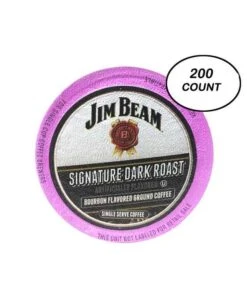 Jim Beam Dark Roast Single Serve Coffee, 200 Count Keurig 2.0 Compatible