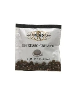 Miscela D'Oro Espresso Cremoso (Single) - 3 X 150 Pods 450 Total (Regular)