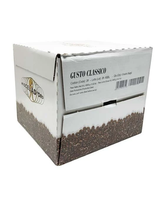 Miscela D'Oro Gusto Classico Espresso Beans, 6/2.2 Lb Bags 3 Miscela D'Oro Gusto Classico Espresso Beans, 6/2.2 Lb Bags