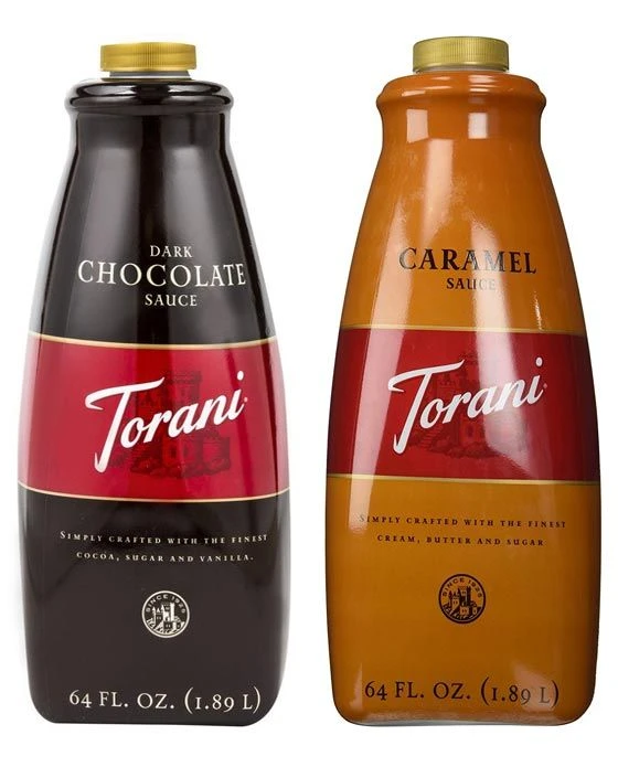 One Torani Dark Chocolate & One Torani Caramel Sauce (64oz Each) 3 One Torani Dark Chocolate & One Torani Caramel Sauce (64oz Each)