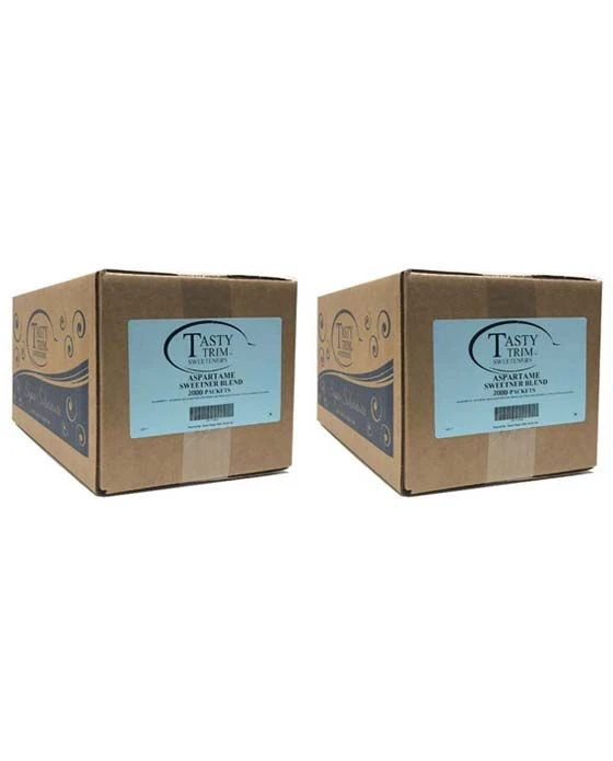 Tasty Trim Aspartame (Blue Sugar Substitute), 2 Boxes (2,000 Packets Ea.) 3 Tasty Trim Aspartame (Blue Sugar Substitute), 2 Boxes (2,000 Packets Ea.)