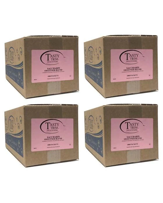 Tasty Trim Saccharin (Pink Sugar Substitute), 4 Boxes (1,000 Packets Ea.) 3 Tasty Trim Saccharin (Pink Sugar Substitute), 4 Boxes (1,000 Packets Ea.)