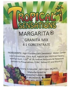 Tropical Sensations - Margarita Granita Mix, 6 Bottles 64 Oz Each