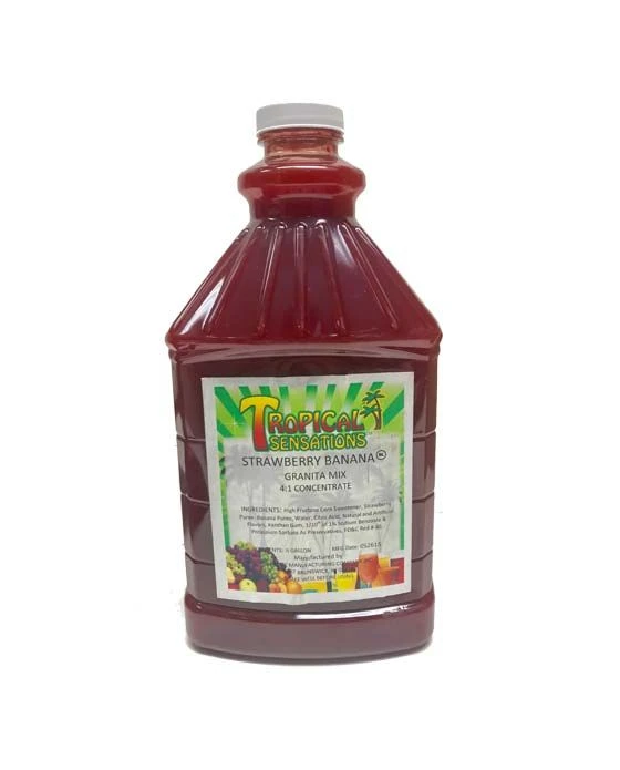 Tropical Sensations - Strawberry Banana Granita Mix, 6 Bottles 64 Oz Ea 5 Tropical Sensations - Strawberry Banana Granita Mix, 6 Bottles 64 Oz Ea - Image 3