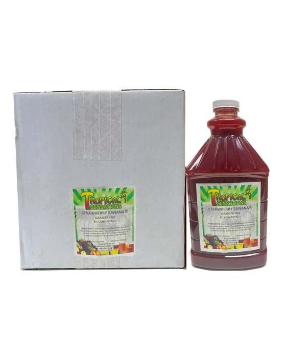 Tropical Sensations - Strawberry Banana Granita Mix, 6 Bottles 64 Oz Ea 4 Tropical Sensations - Strawberry Banana Granita Mix, 6 Bottles 64 Oz Ea - Image 2