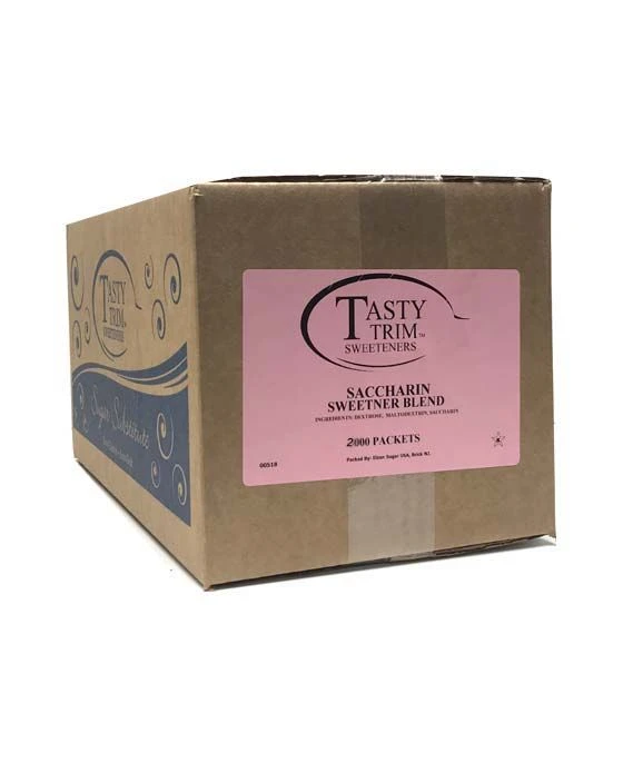 Tasty Trim Saccharin (Pink Sugar Substitute), 1 Box (2,000 Packets) 3 Tasty Trim Saccharin (Pink Sugar Substitute), 1 Box (2,000 Packets)