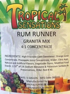 Frozen Drink Tropical Sensations Rum Runner Grantia Mix 1 Bottle -Miscela Drink Store a1rn69w4uhl. sy679