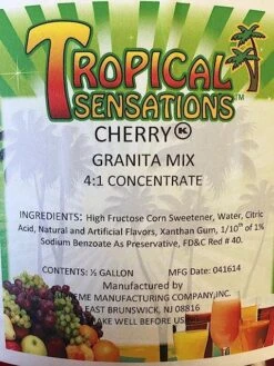 Tropical Sensations - Cherry Granita Mix, 1 Bottle 64 Oz 9 Tropical Sensations - Cherry Granita Mix, 1 Bottle 64 Oz -Miscela Drink Store a1shbiuutml. sy679