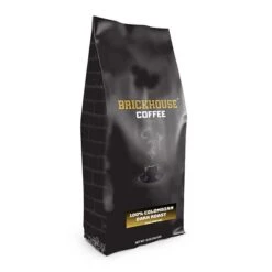 Brickhouse Ground Coffee, BRICKHOUSE Blend: 100% Colombian Dark Roast, 2/12 Oz Bags -Miscela Drink Store brickhouse ground coffee brickhouse blend 100 colombian dark roast 1 1