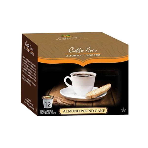 Caffe Noir Gourmet Coffee Almond Pound Cake, Single Serve Beverage Cups, 6 Box 12 Count Each 4 Caffe Noir Gourmet Coffee Almond Pound Cake, Single Serve Beverage Cups, 6 Box 12 Count Each - Image 2