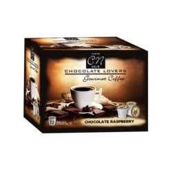Caffe Noir Gourmet Coffee Chocolate Raspberry, Single Serve Beverage Cups, 6 Box 12 Count Each -Miscela Drink Store caffe noir gourment coffee chocolate raspberry 12 ct