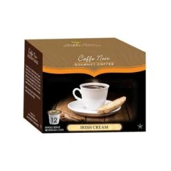 Caffe Noir Gourmet Coffee Irish Cream, Single Serve Beverage Cups, 6 Box 12 Count Each -Miscela Drink Store caffe noir gourment coffee irish cream 12 ct 1