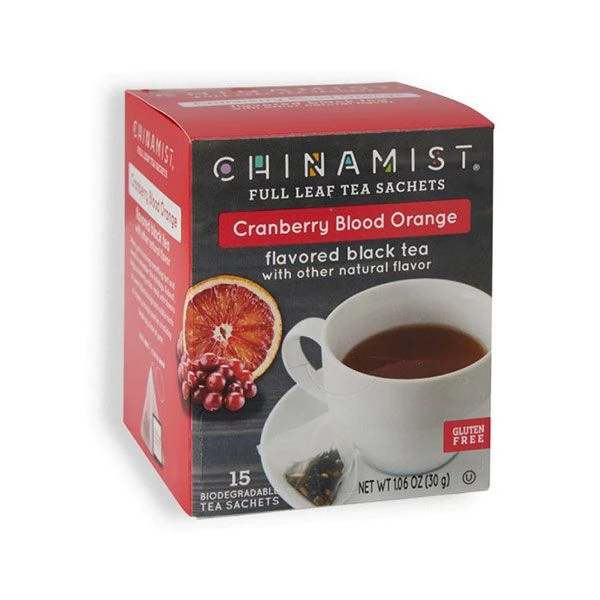 China Mist - Cranberry Blood Orange Organic Black Full Leaf Tea Sachet, 4 Boxes 15 Count Each 4 China Mist - Cranberry Blood Orange Organic Black Full Leaf Tea Sachet, 4 Boxes 15 Count Each - Image 2