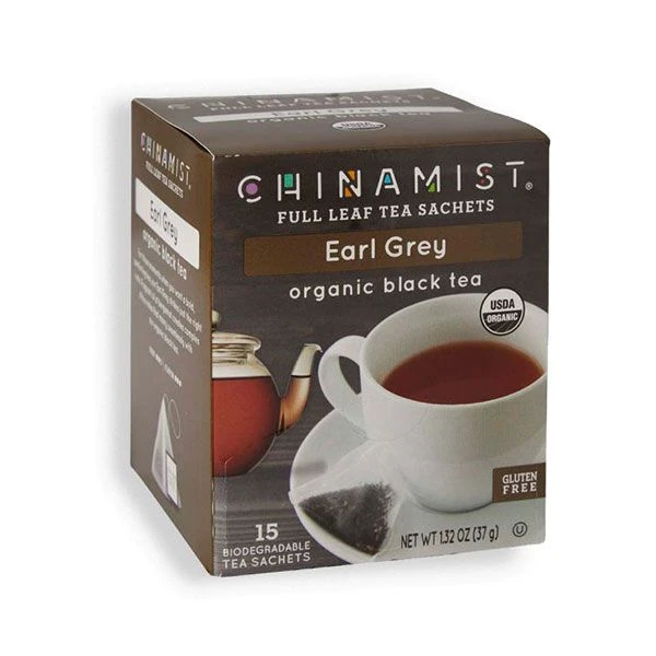 China Mist - Earl Grey Organic Black Full Leaf Tea Sachet, 6 Boxes 15 Count Each 4 China Mist - Earl Grey Organic Black Full Leaf Tea Sachet, 6 Boxes 15 Count Each - Image 2