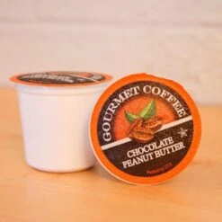 Chocolate Peanut Butter Cup Coffee, 100 Single Serve Cups -Miscela Drink Store chocopeanutbutter 1