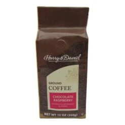 Harry & David Chocolate Raspberry Ground Coffee, 2 Bags (12 Oz Each) -Miscela Drink Store crc1