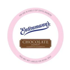 Entenmann's Single Serve Coffee, Chocolate Donut, 4/10 (40 Count) -Miscela Drink Store entchocodonut