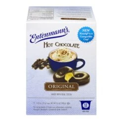 Entenmann's Single Serve Coffee, Hot Chocolate Original, 6/12 Count -Miscela Drink Store entenmann s hot chocolate 12 count 1 1