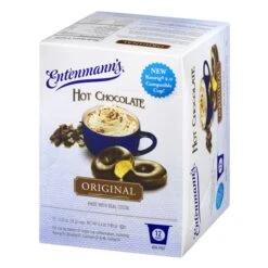 Entenmann's Single Serve Coffee, Hot Chocolate Original, 6/12 Count -Miscela Drink Store entenmann s hot chocolate 12 count 3 1