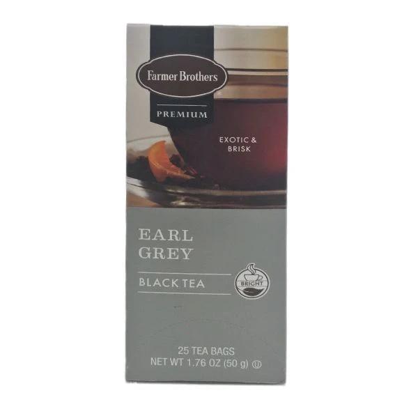 Farmer Brothers Premium: Earl Grey Hot Tea, 6/25 Ct Tea Boxes 5 Farmer Brothers Premium: Earl Grey Hot Tea, 6/25 Ct Tea Boxes - Image 3