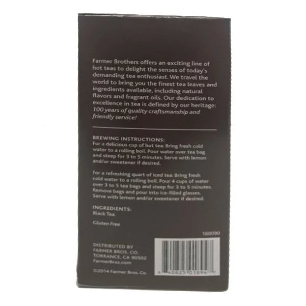 Farmer Brothers Premium: English Tradition, 6/25 Ct Tea Boxes 6 Farmer Brothers Premium: English Tradition, 6/25 Ct Tea Boxes - Image 4