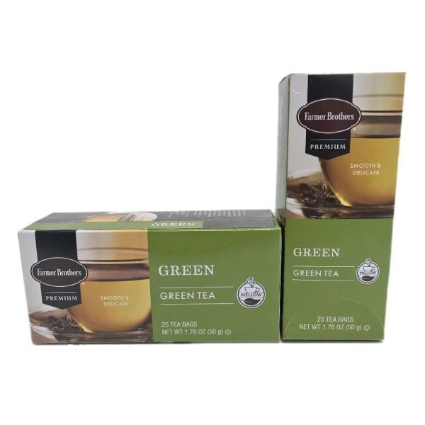 Farmer Brothers Premium: Green Tea, 2/25 Ct Tea Boxes 4 Farmer Brothers Premium: Green Tea, 2/25 Ct Tea Boxes - Image 2