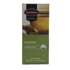 Farmer Brothers Premium: Green Tea, 2/25 Ct Tea Boxes 9 Farmer Brothers Premium: Green Tea, 2/25 Ct Tea Boxes -Miscela Drink Store fbgreentean2 2