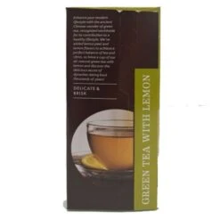 Farmer Brothers Premium: Green Tea With Lemon, 2/25 Ct Tea Boxes -Miscela Drink Store fblemontea2 1