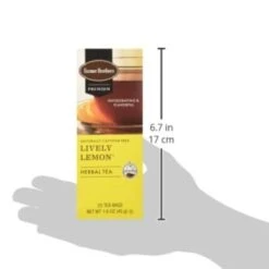 Farmer Brothers Premium Lively Lemon Hot Tea, 6/25 Ct Tea Boxes -Miscela Drink Store fbliveltlemon3 1